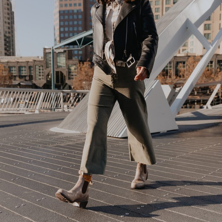 Women\s Series Heeled Boots Shell Lizard Blundstone Sale