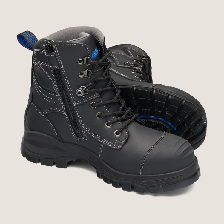 Work Series Zip Up Boots Black Blundstone Sale
