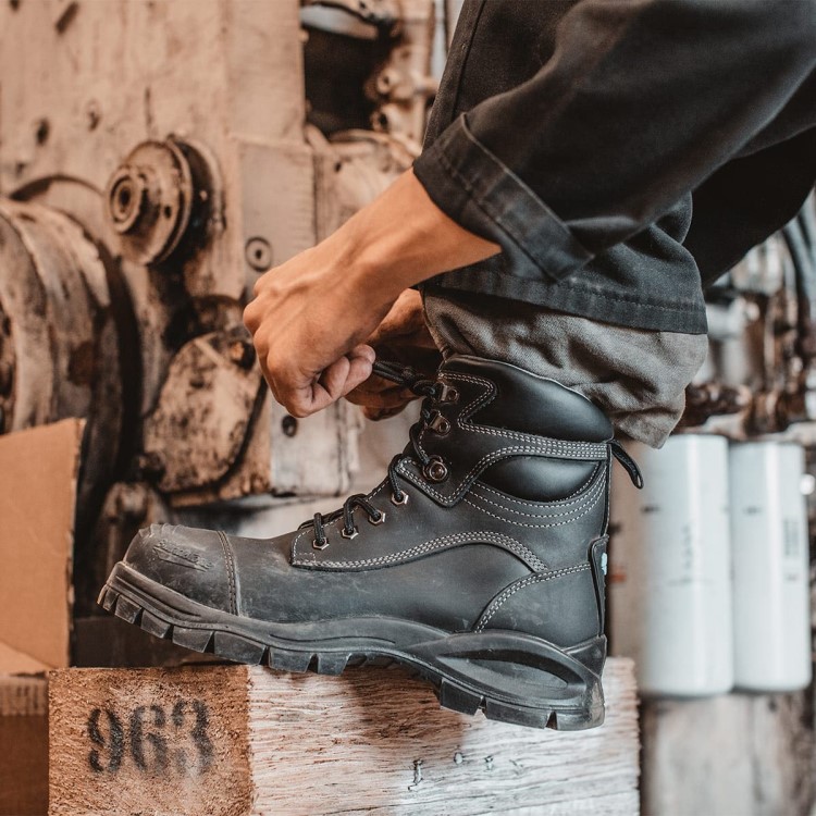 Work Series Zip Up Boots Black Blundstone Sale